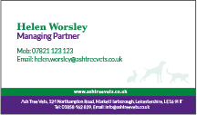 Ash Tree Business Card Back